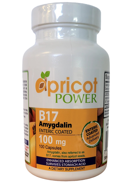 B17 Amygdalin Enteric Coated, 100mg Capsules