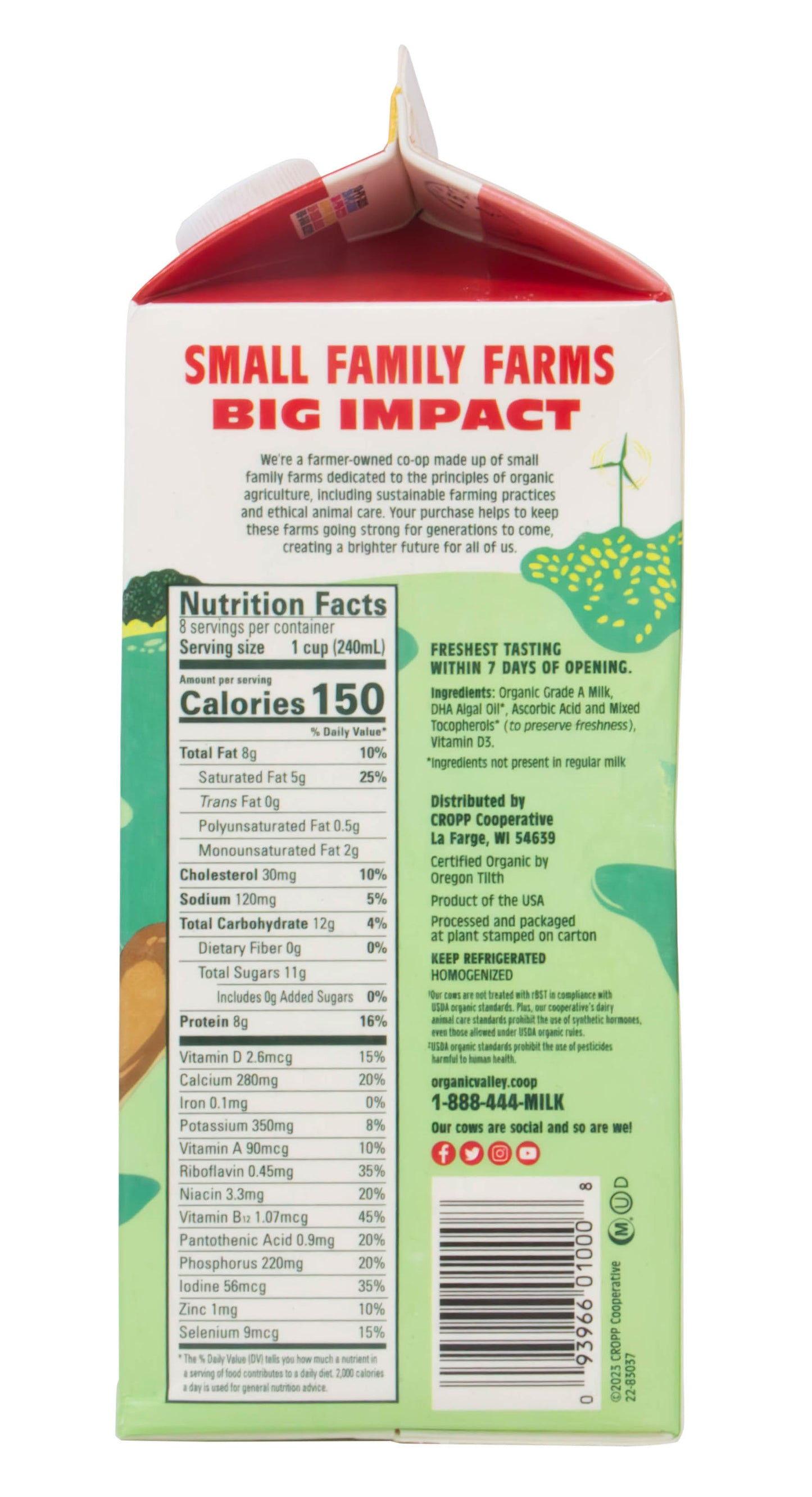 Whole Milk, Family First with DHA Omega 3, Organic