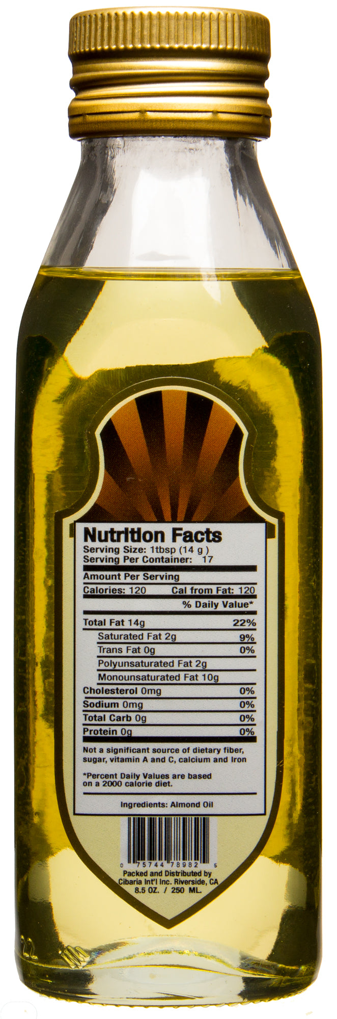 Almond Oil, Expeller Pressed, Refined