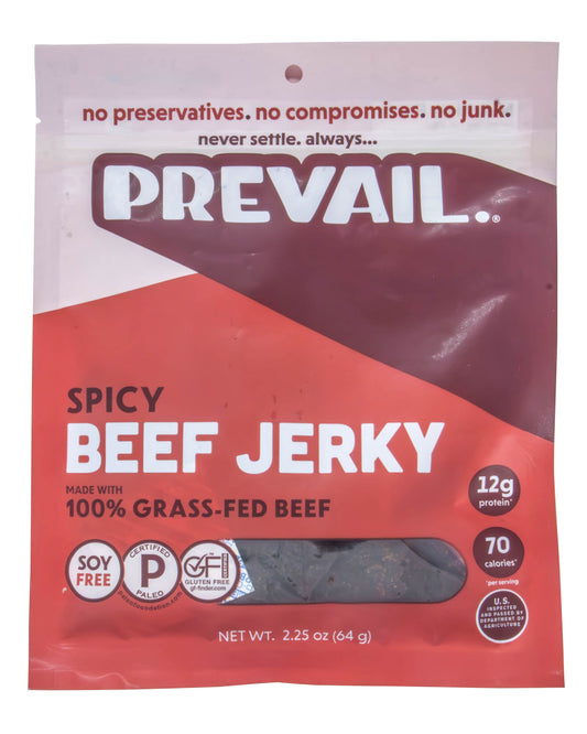 Beef Jerky, Spicy, 100% Grass-Fed