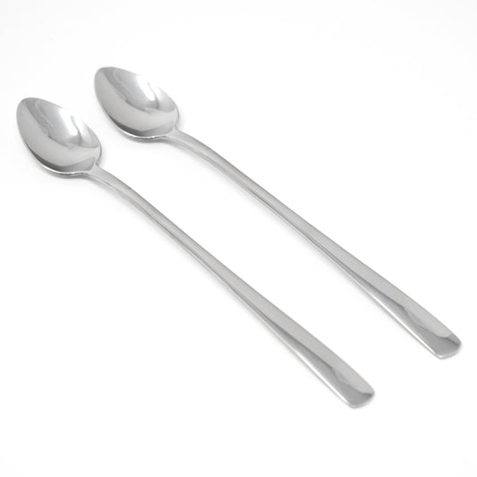 Iced Tea Spoons, Stainless Steel, Plain, 2 pieces