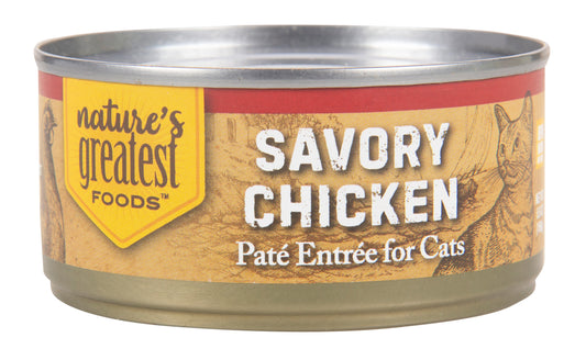 Cat Food Patè, Canned, Savory Chicken