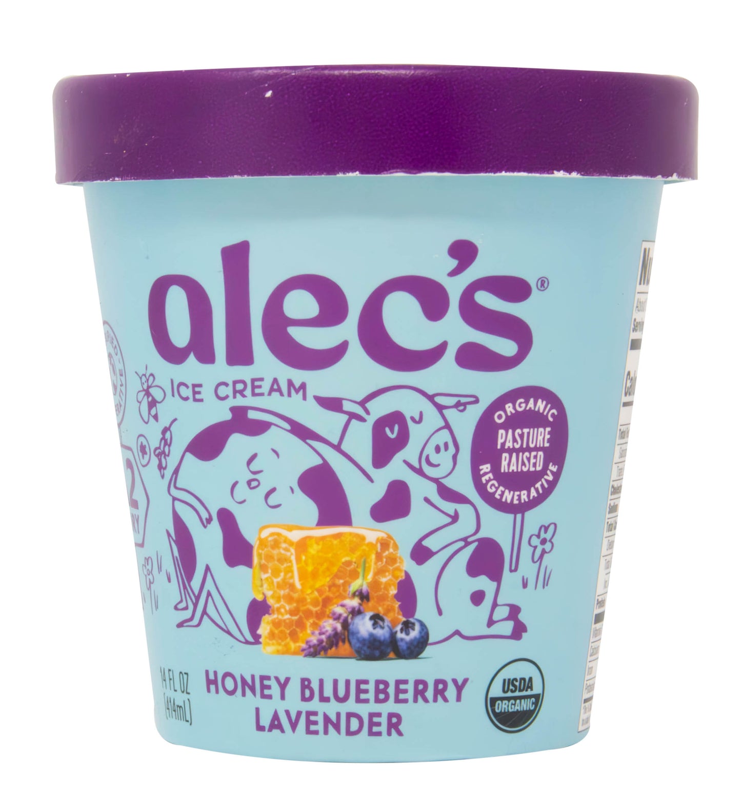 Ice Cream, Honey Blueberry Lavender, A2, Organic