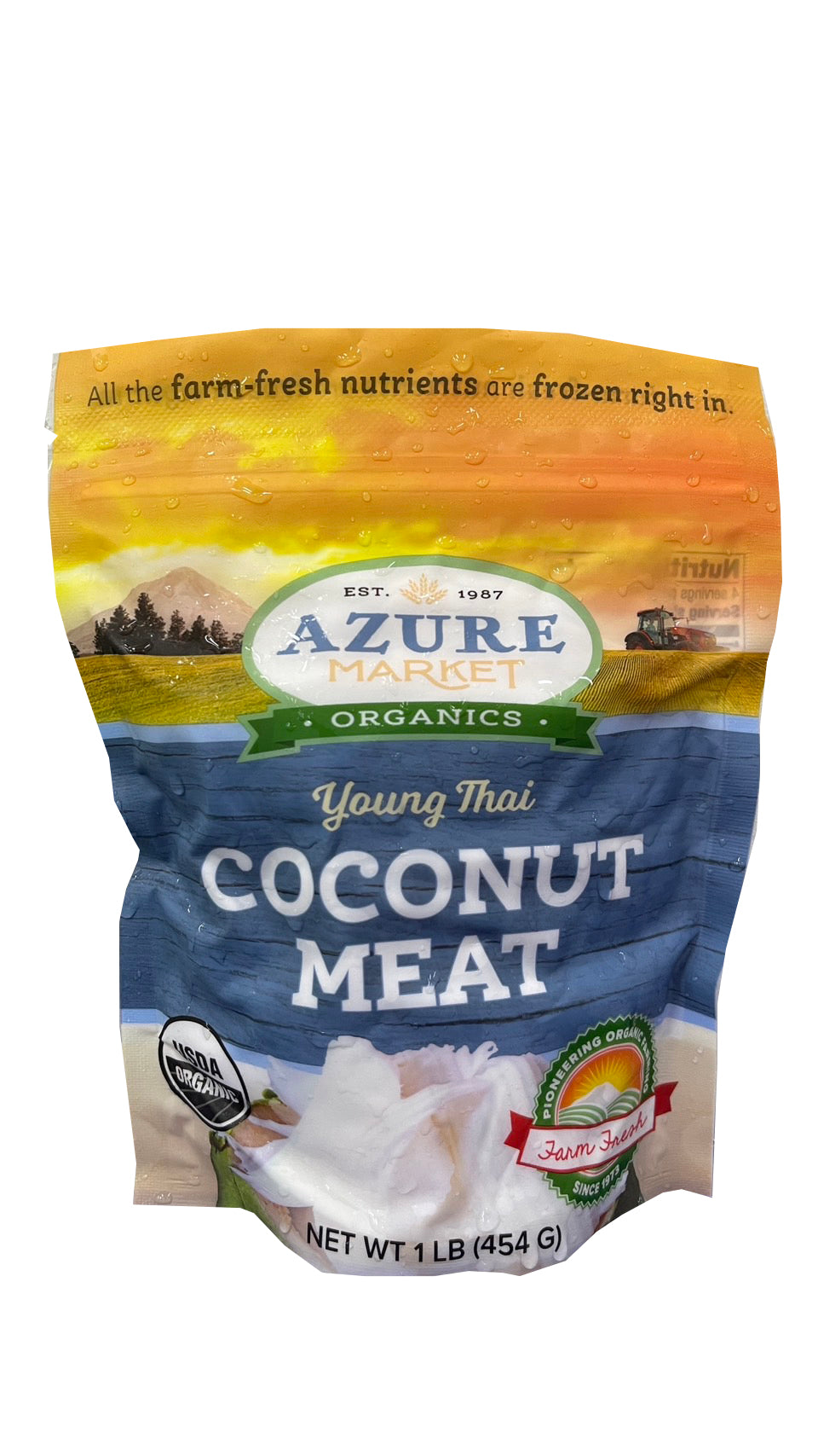 Coconut Meat, Young Thai, Frozen, Organic