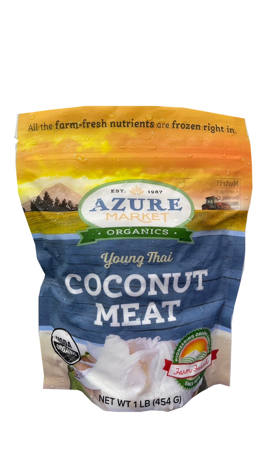 Coconut Meat, Young Thai, Frozen, Organic