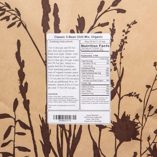 Classic 3-Bean Chili Mix, Organic