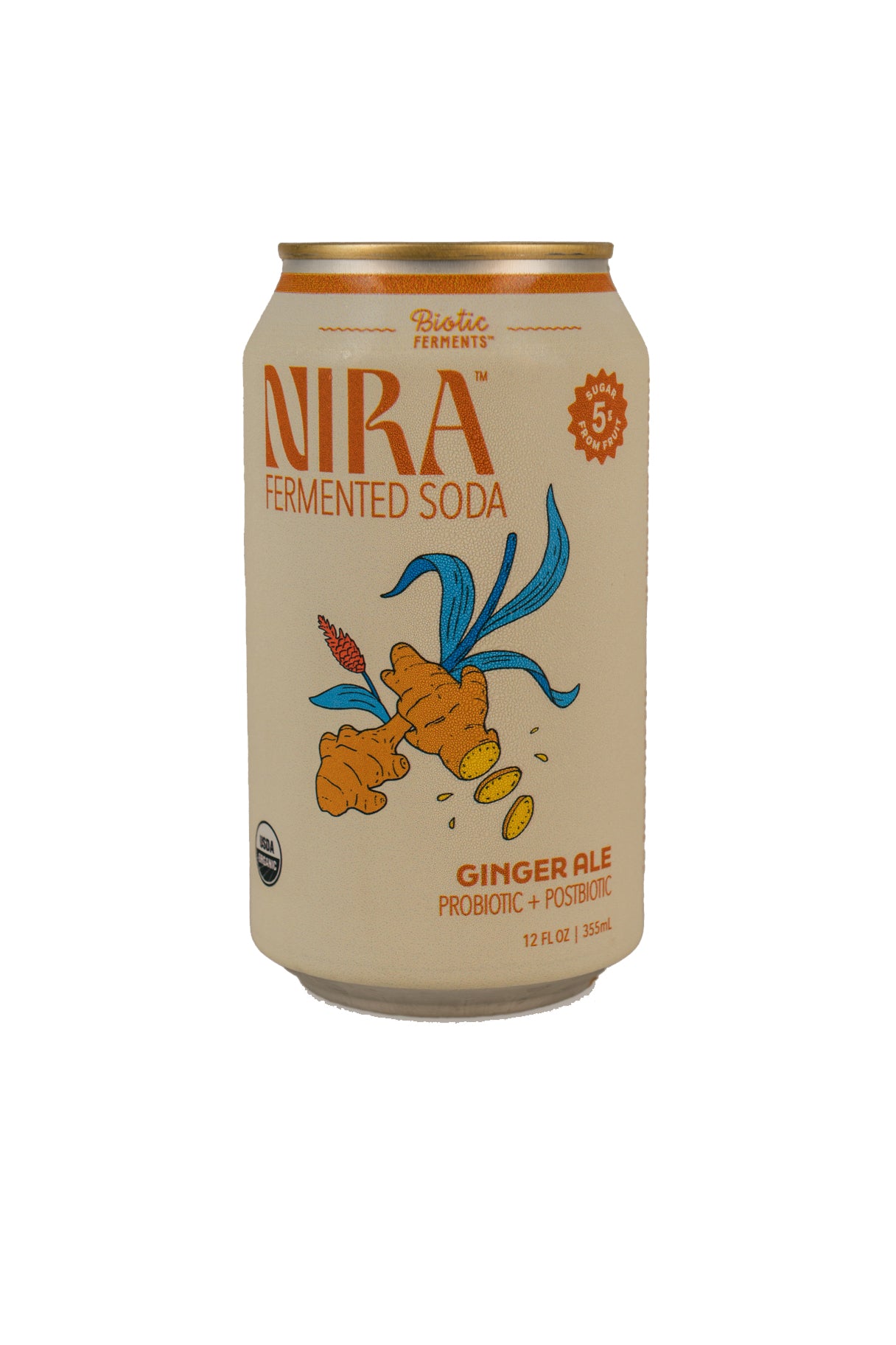 Nira Fermented Soda, Ginger Ale, Organic