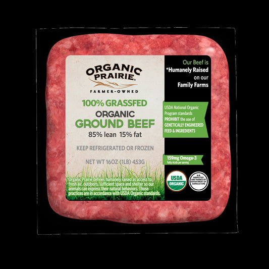 Ground Beef, 85/15, Organic, Frozen
