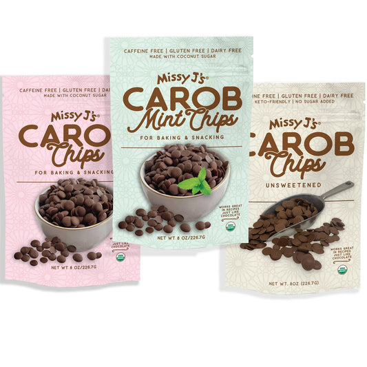 Carob Chips Sampler pack-1 each flavor