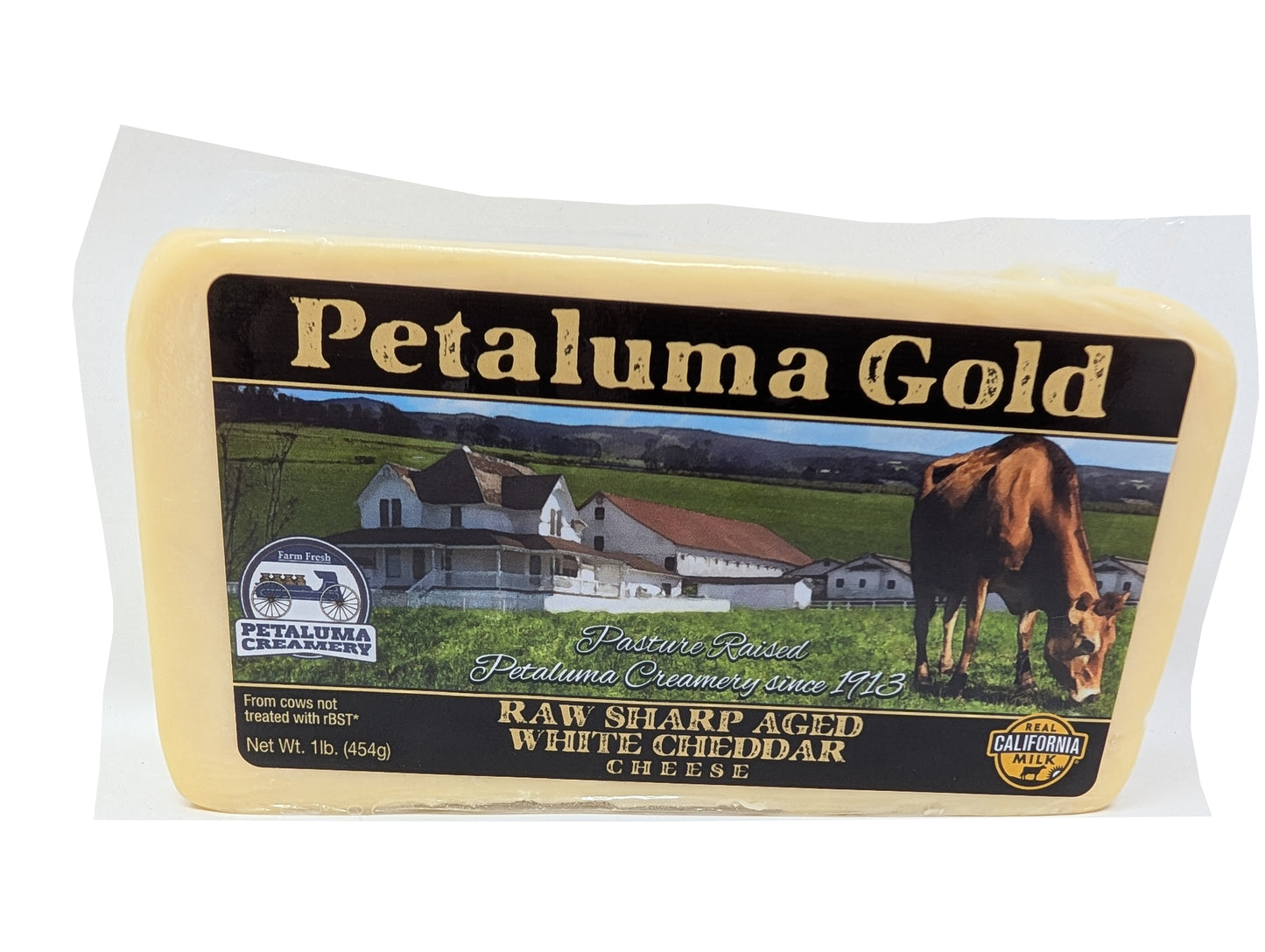 Aged Sharp White Cheddar Cheese, Raw, Grass-fed