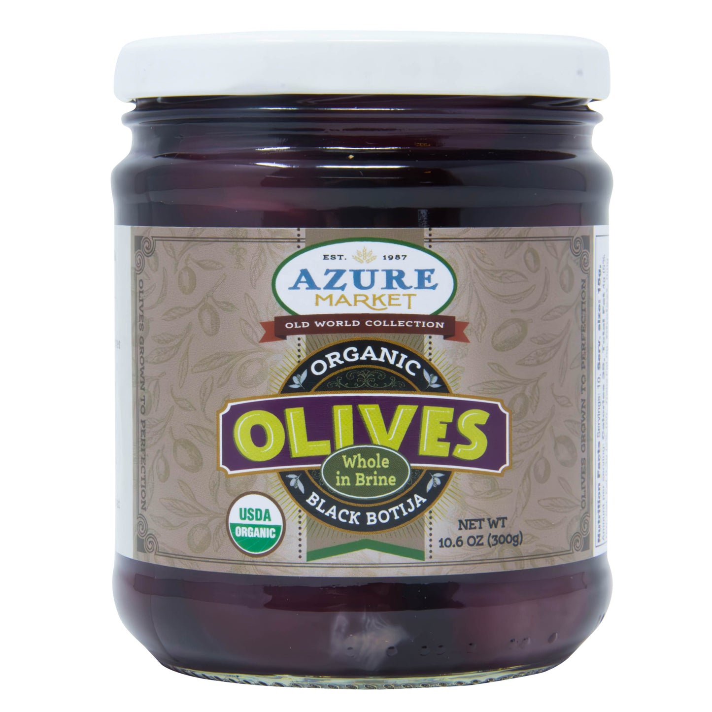 Black Botija Olives, Organic