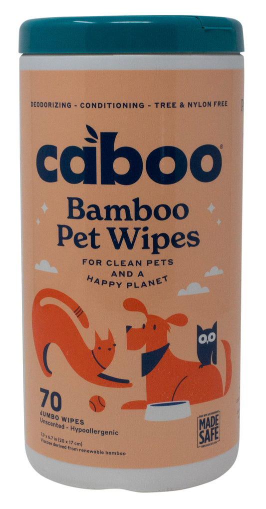 Pet Wipes, Bamboo, Unscented, Hypoallergenic