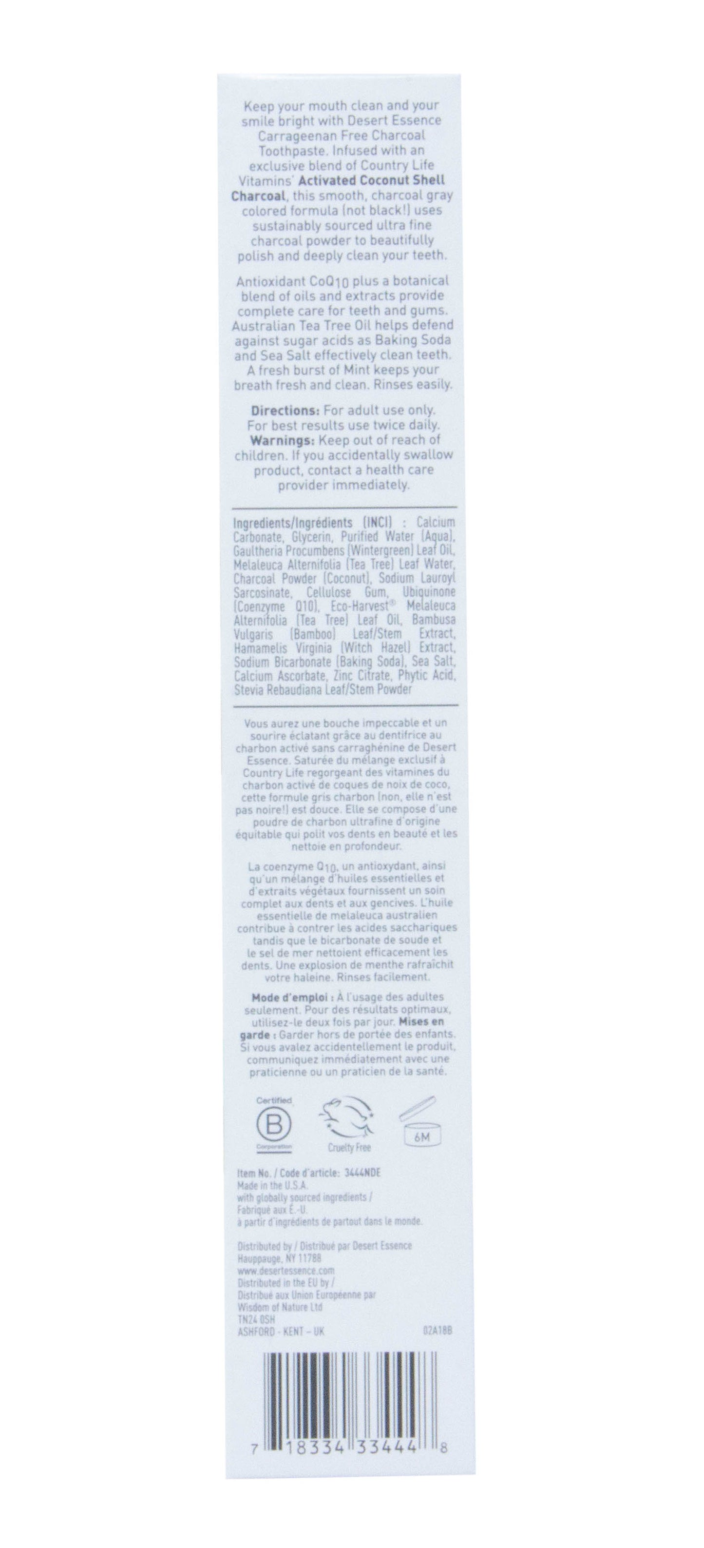 Toothpaste, Activated Charcoal