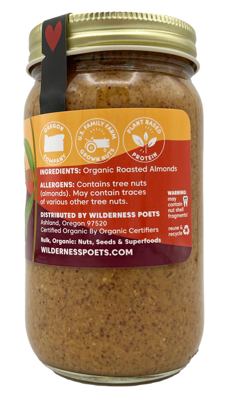 Almond Butter, Roasted, Organic