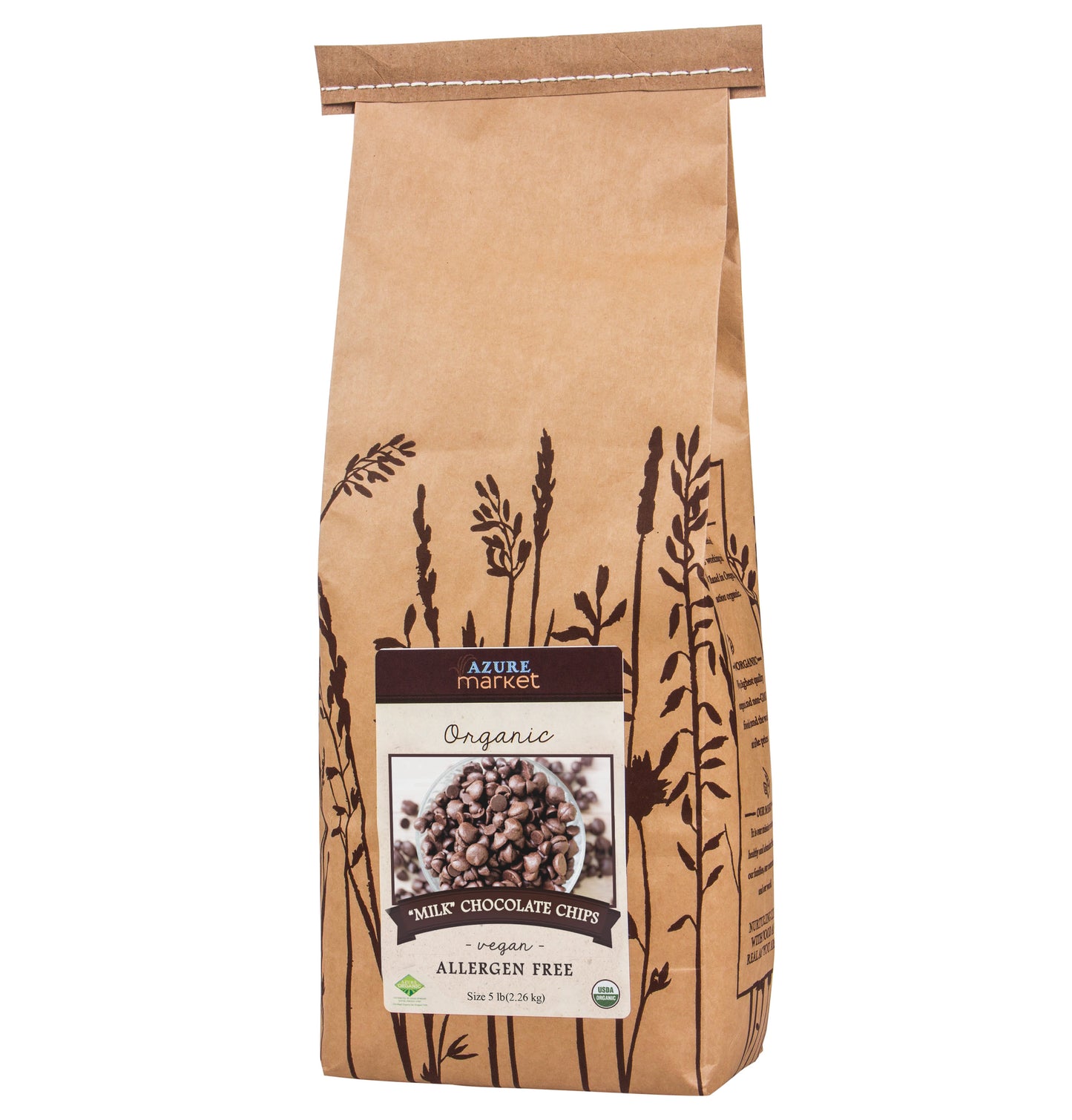 Milk Chocolate Chips, Dark, Vegan, Organic
