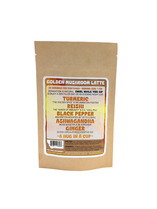 Mushroom Tea, Golden Latte