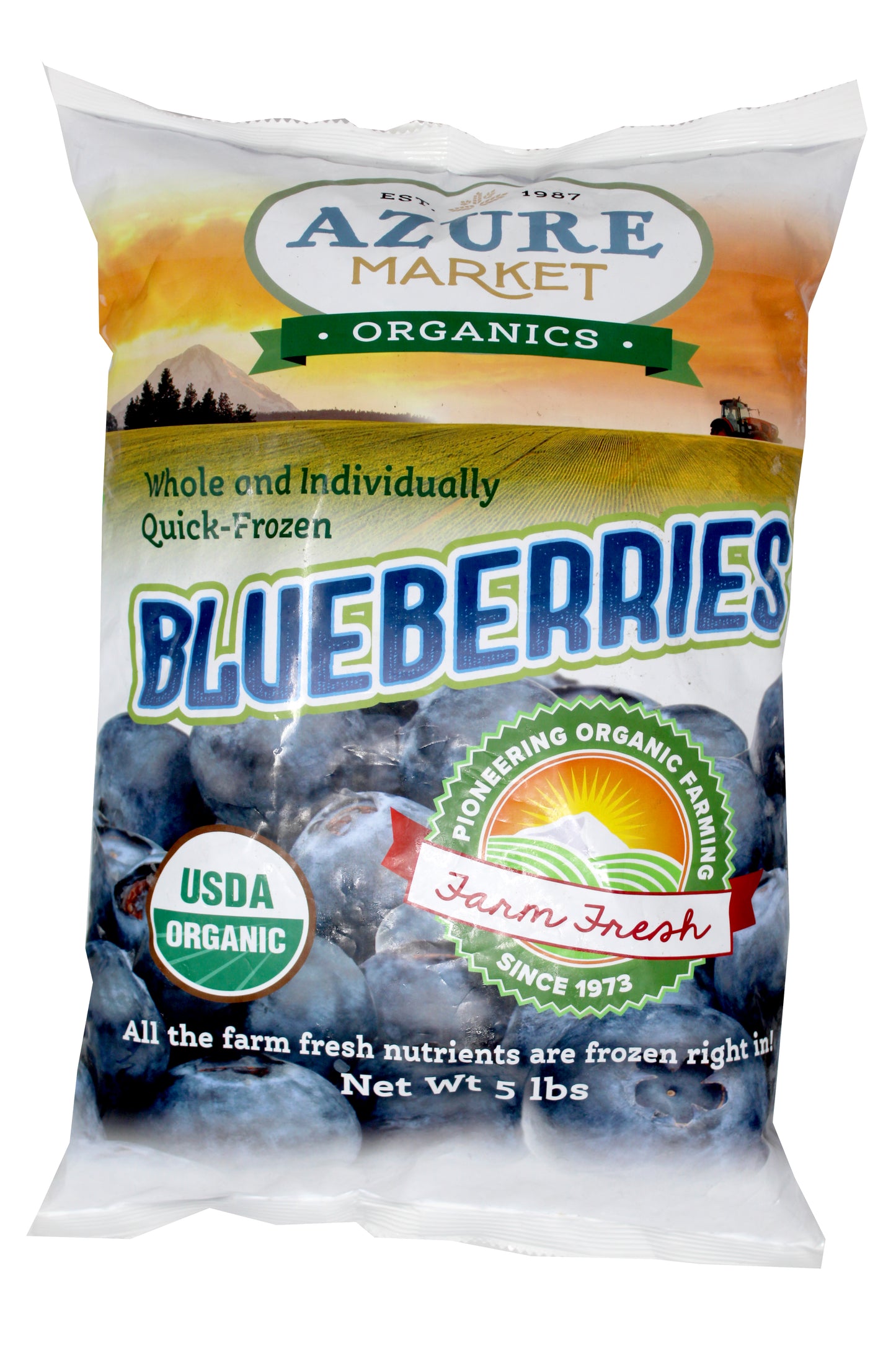 Blueberries, Whole, Frozen, Organic
