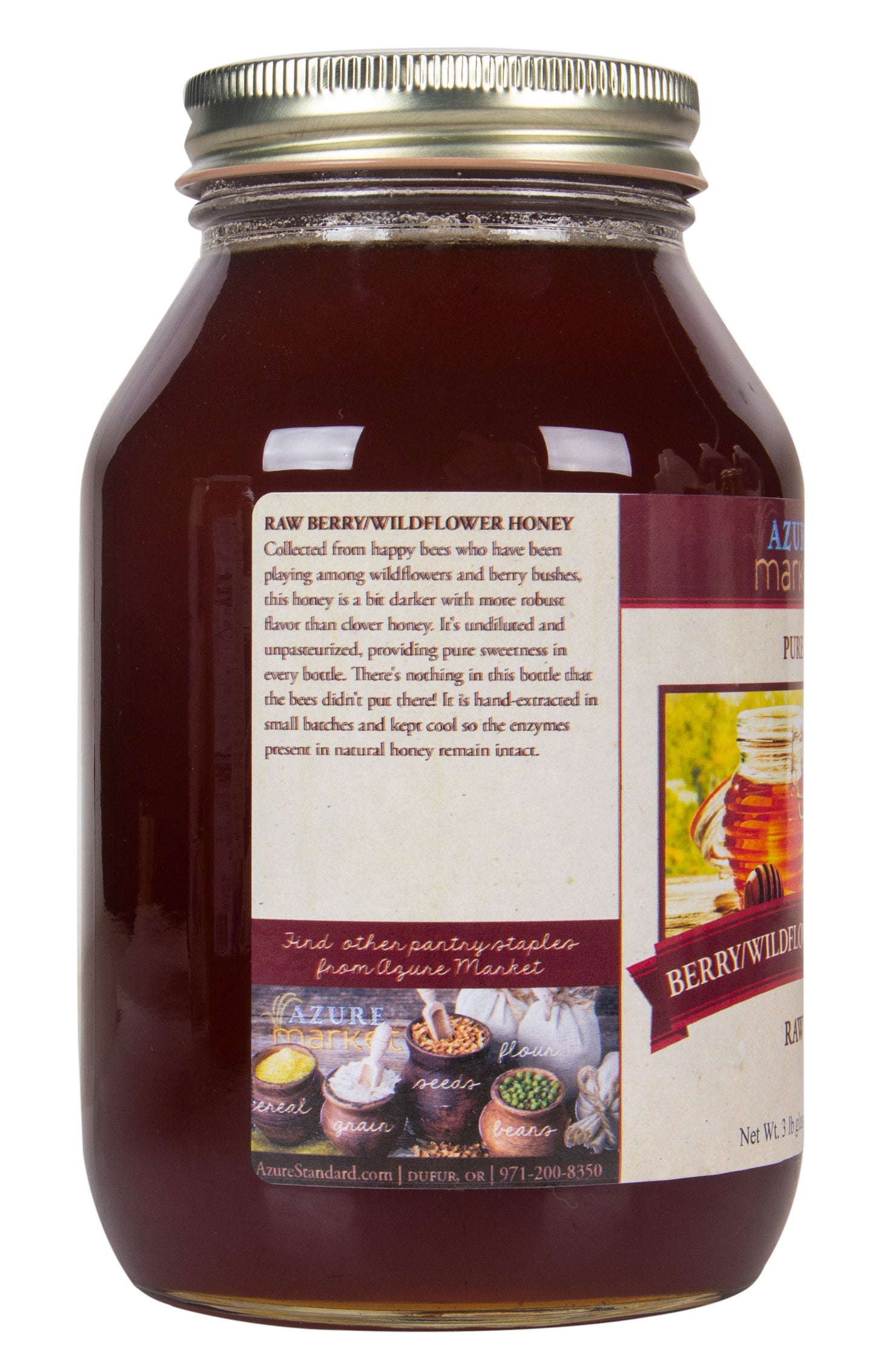 Honey, Raw, Berry/Wildflower