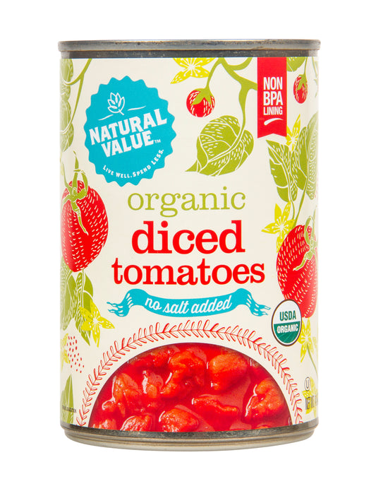 Tomatoes, Diced, No Salt Added, Organic