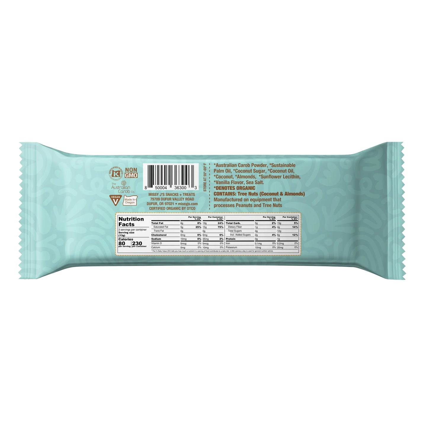 Carob Truffley Treats, Coconut Almond Sea Salt, Organic