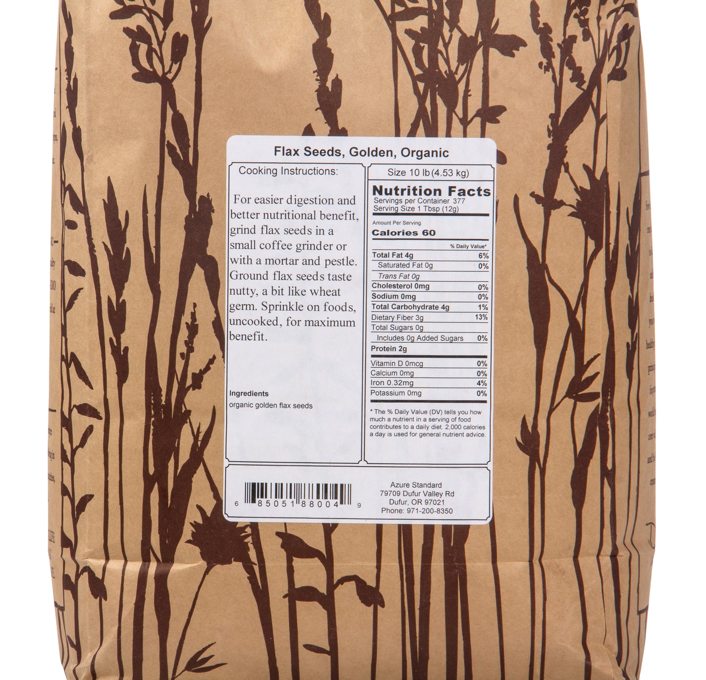Flax Seeds, Golden, Organic