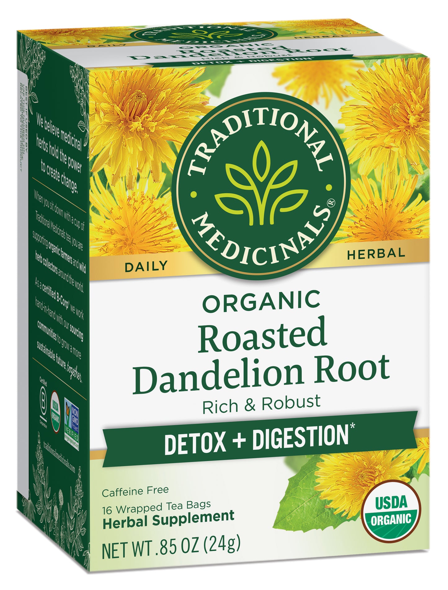 Roasted Dandelion Root, Tea, Organic