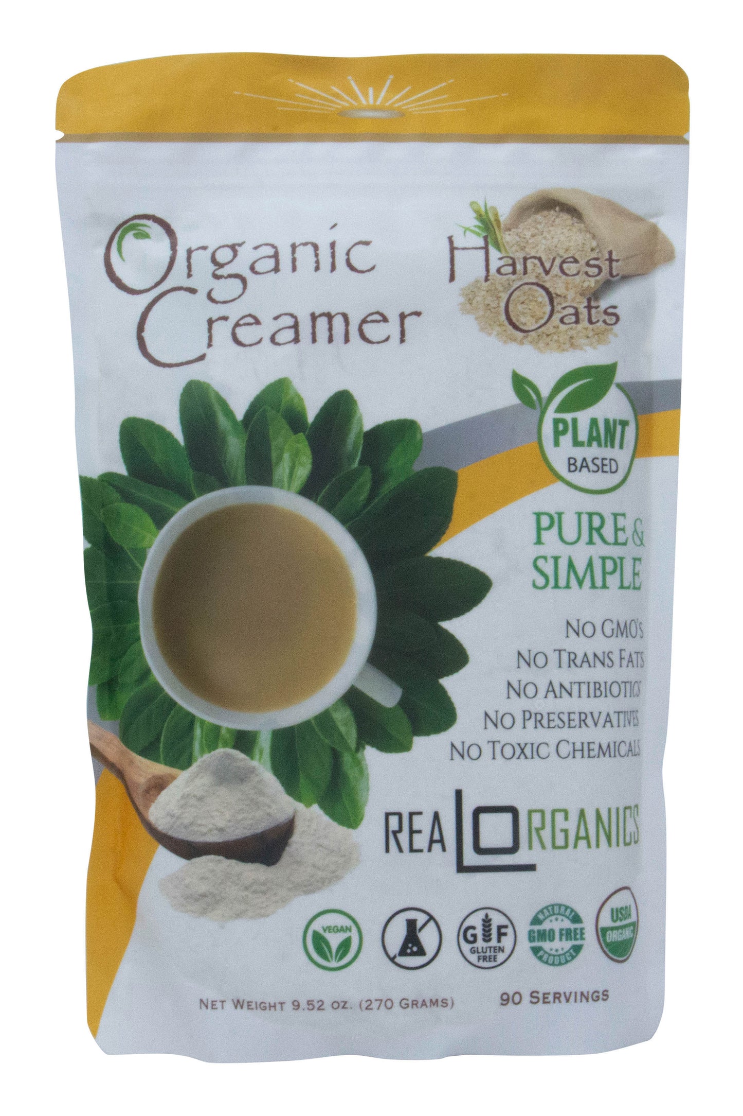 Coffee Creamer, Powdered, Plant-Based, Organic
