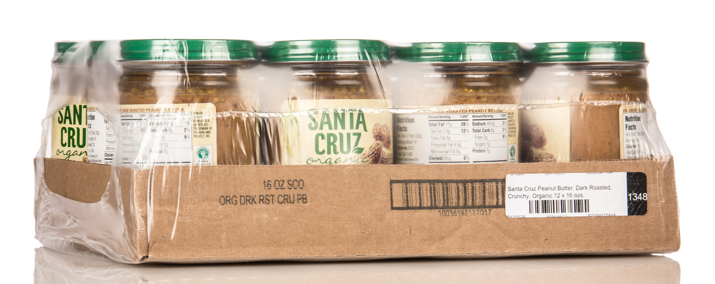Peanut Butter, Dark Roasted, Crunchy, Organic