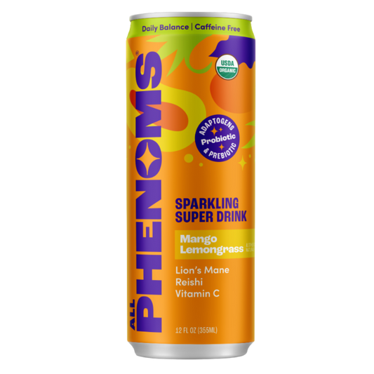 Sparkling Super Drink, Daily Balance, Mango Lemongrass, Organic