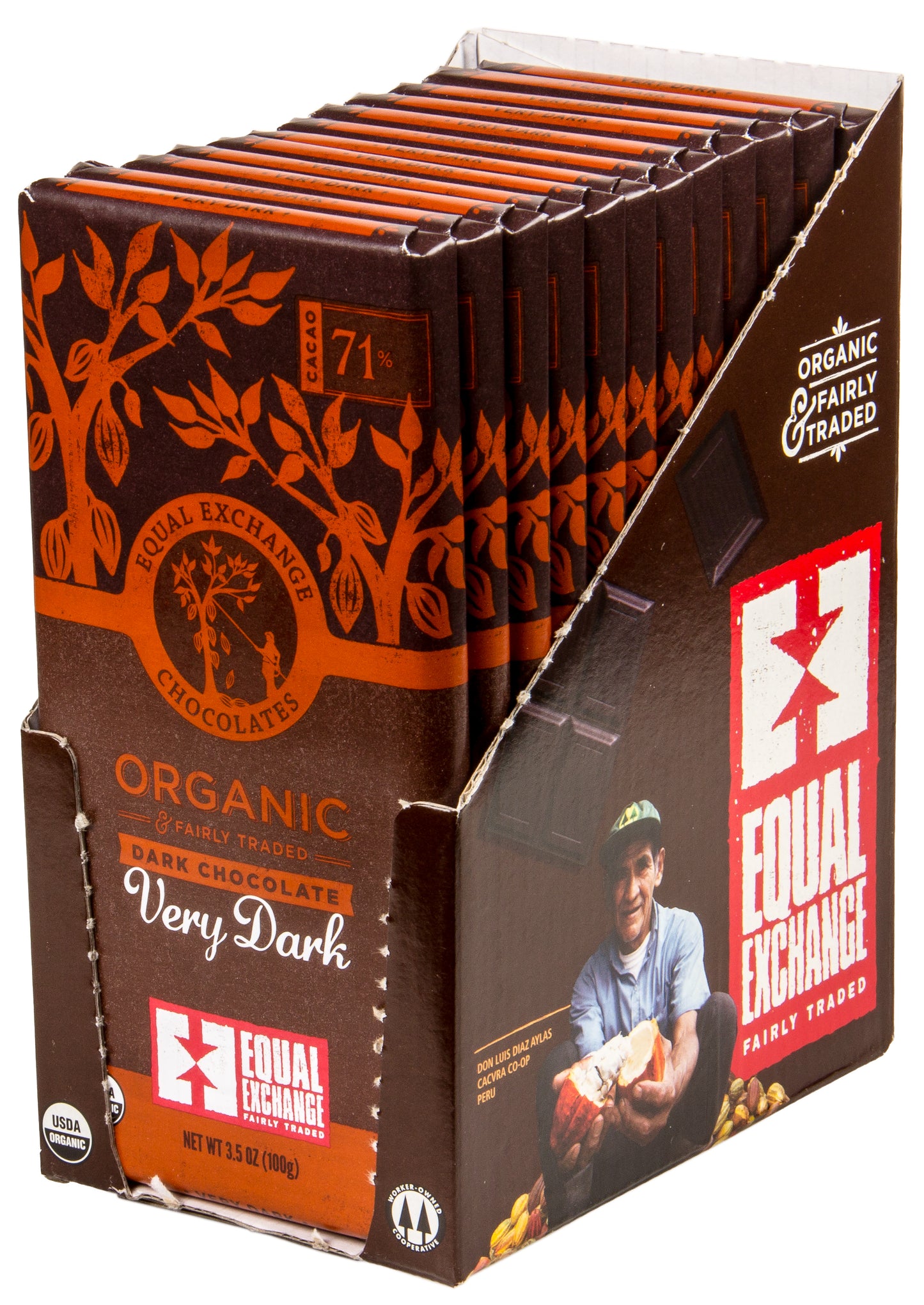 *Chocolate Bar, Very Dark, 71%, Organic