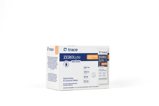 ZeroLyte, Salty Orange, Electrolyte drink mix + coconut water