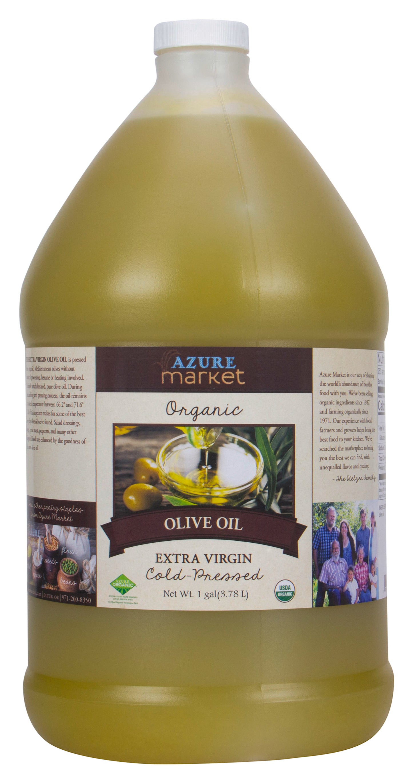 Olive Oil, Extra Virgin, Cold Pressed, Organic