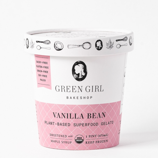 Gelato, Plant-Based, Vanilla Bean, Frozen, Organic