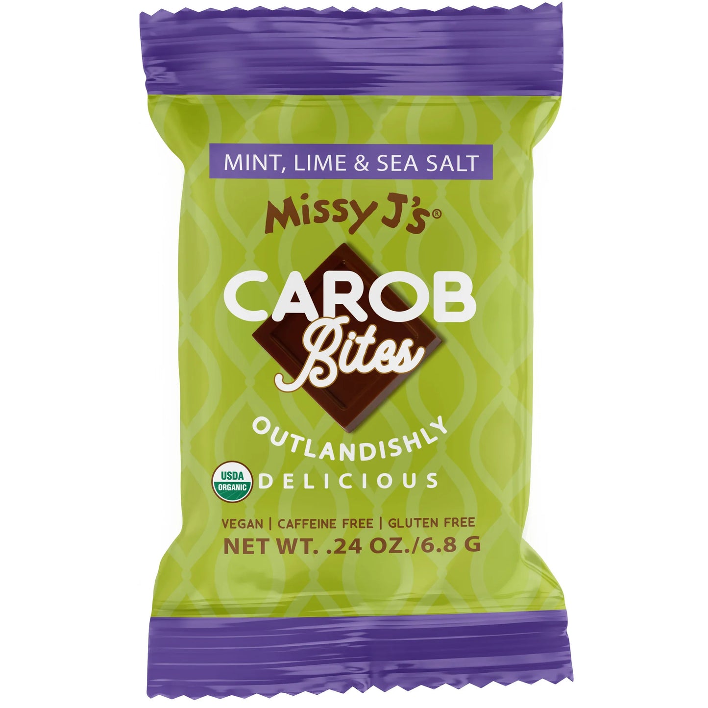 Carob Mint, Lime, Sea Salt Mini Bites, Organic