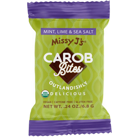Carob Mint, Lime, Sea Salt Mini Bites, Organic