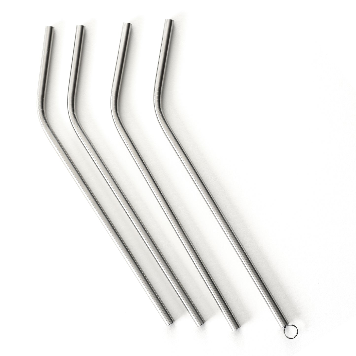 Drinking Straws with Cleaning Brush, Stainless Steel