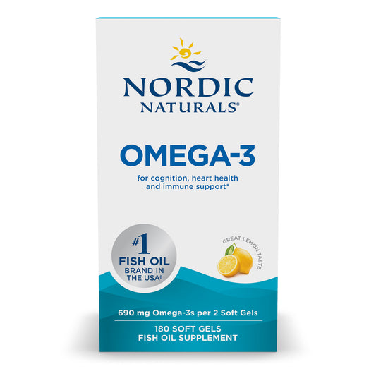 Omega-3 Purified Fish Oil, Lemon