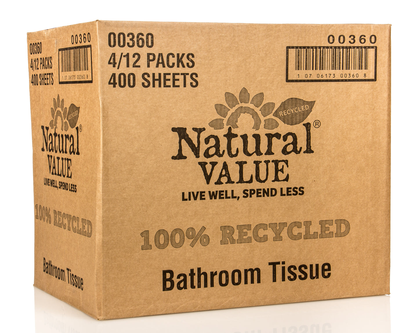 Bath Tissue 400 ct Dbl Roll-Recycled