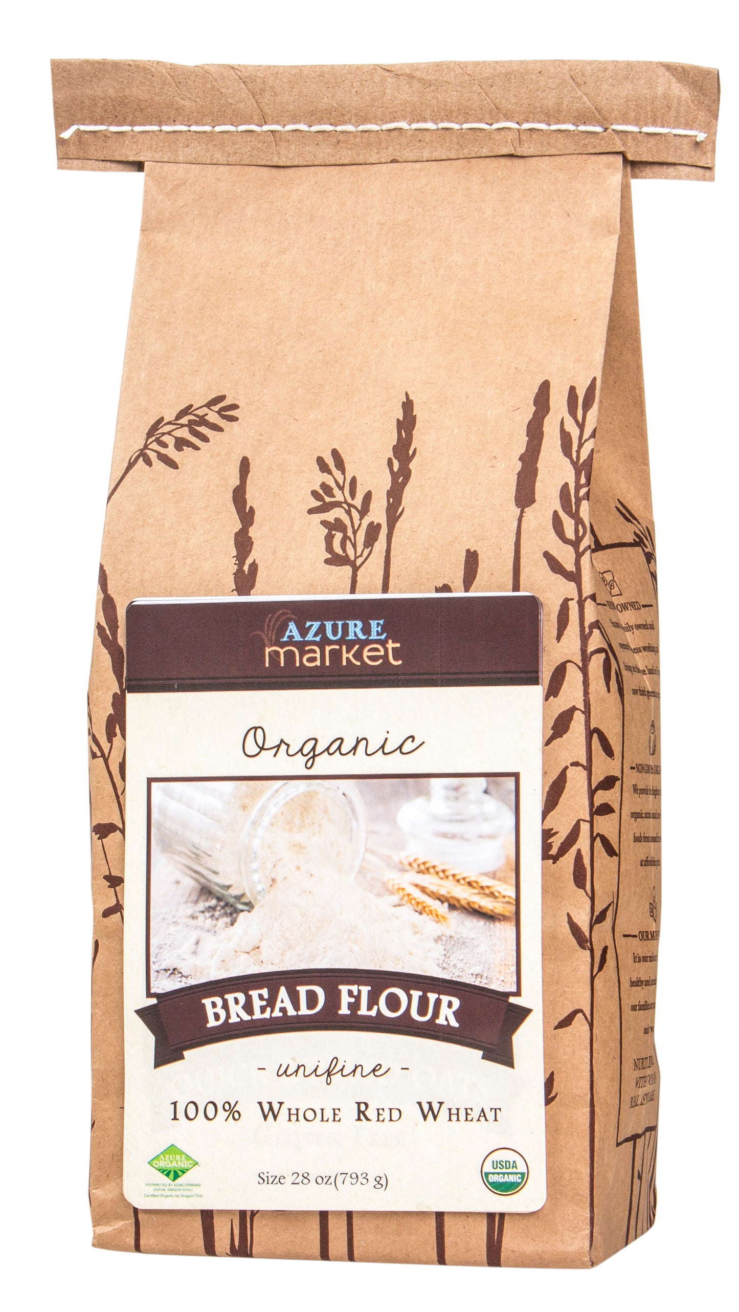 Bread Flour 100% Whole Red Wheat (Unifine), Organic