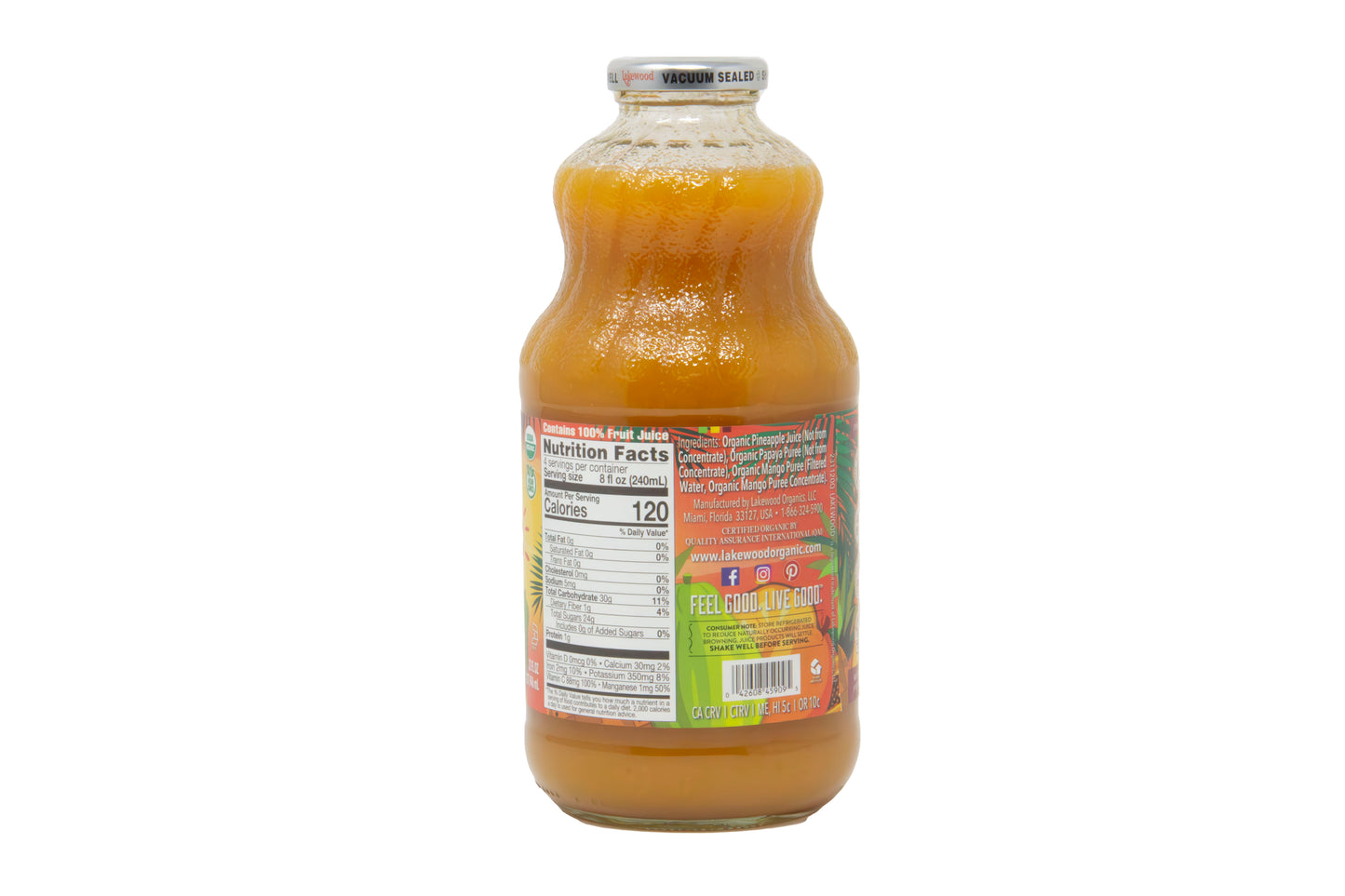 Tropical Trio Juice from Concentrate, Organic