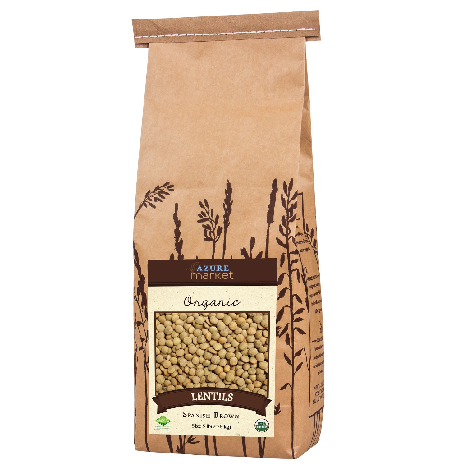 Lentils, Spanish Brown, Organic