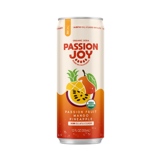 Sparkling Beverage, Passion Fruit Mango Pineapple, Organic