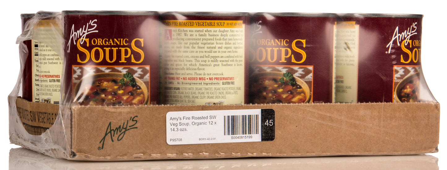 Fire Roasted SW Veg Soup, Organic