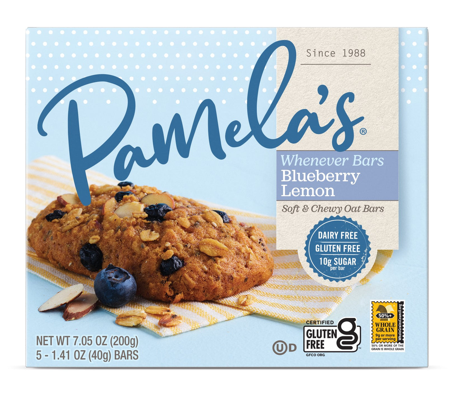 Whenever Bars, Oat Blueberry Lemon, Gluten Free