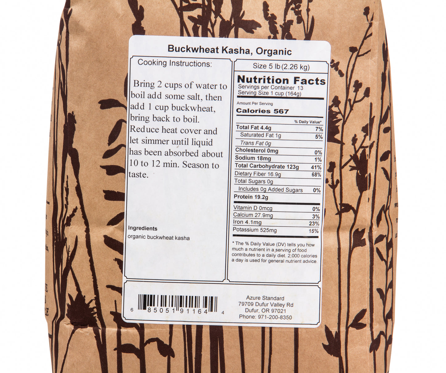 Buckwheat Kasha, Organic