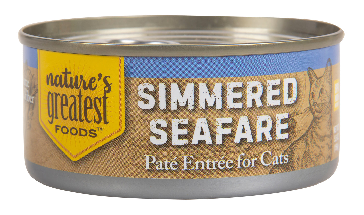 Cat Food Patè, Canned, Simmered SeaFare