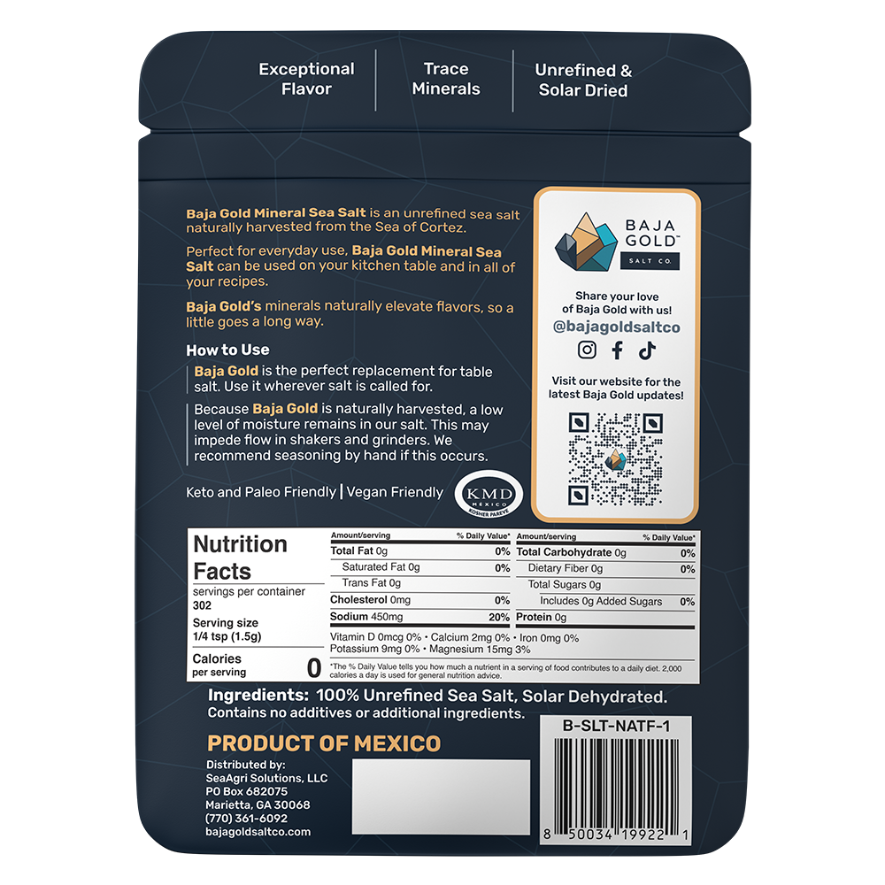 Mineral Sea Salt, Natural Grain