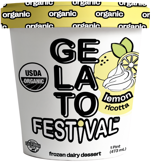 Gelato, Lemon Ricotta, Frozen, Organic