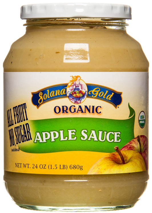 Apple Sauce in Glass, Organic