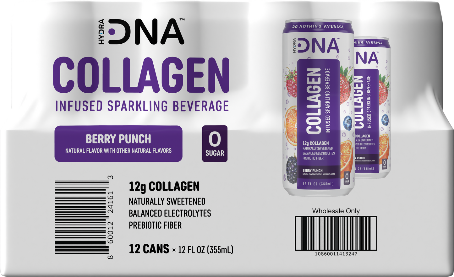 Sparkling Collagen Water, Berry Patch